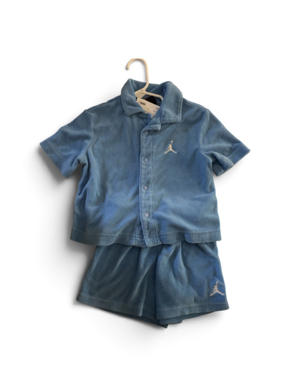 Jordan Kids Carolina Blue Polo Shirt and Shorts Set size 2T